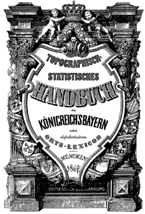 Titel Topographisch-statistisches Handbuch des Königreichs Bayern.